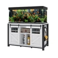 thumbnail image 6 of Uforic 120 Gal Fish Tank Stand with Storage, 1100 Lbs Capacity, Power Outlets, Barn Door, White, 6 of 8