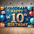 thumbnail image 6 of Colorful Theme Happy Birthday Banner Balloon Decoration Happy Birthday Celebration Banner for Kids Party Indoor Decoration Photo Shoot, 6 of 7