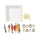 thumbnail image 2 of Mini caja de silueta de museo DIY, vitrina de recuerdos familiares para regalo de cumpleaños Blanco, 2 of 8