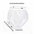 thumbnail image 3 of Set of 4 Reusable Diaper Covers for Seniors Soft Leakproof Design Plastic Pants Adult Washable Incontinences Underwear, 3 of 7