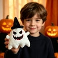 thumbnail image 5 of Bulk Halloween Ghost Plush Toys, 6 Assorted Mini Stuffed Ghost Figures, Non-Candy Trick or Treat Goodie Bag Fillers, Party Favor Gifts for Kids, 5 of 8
