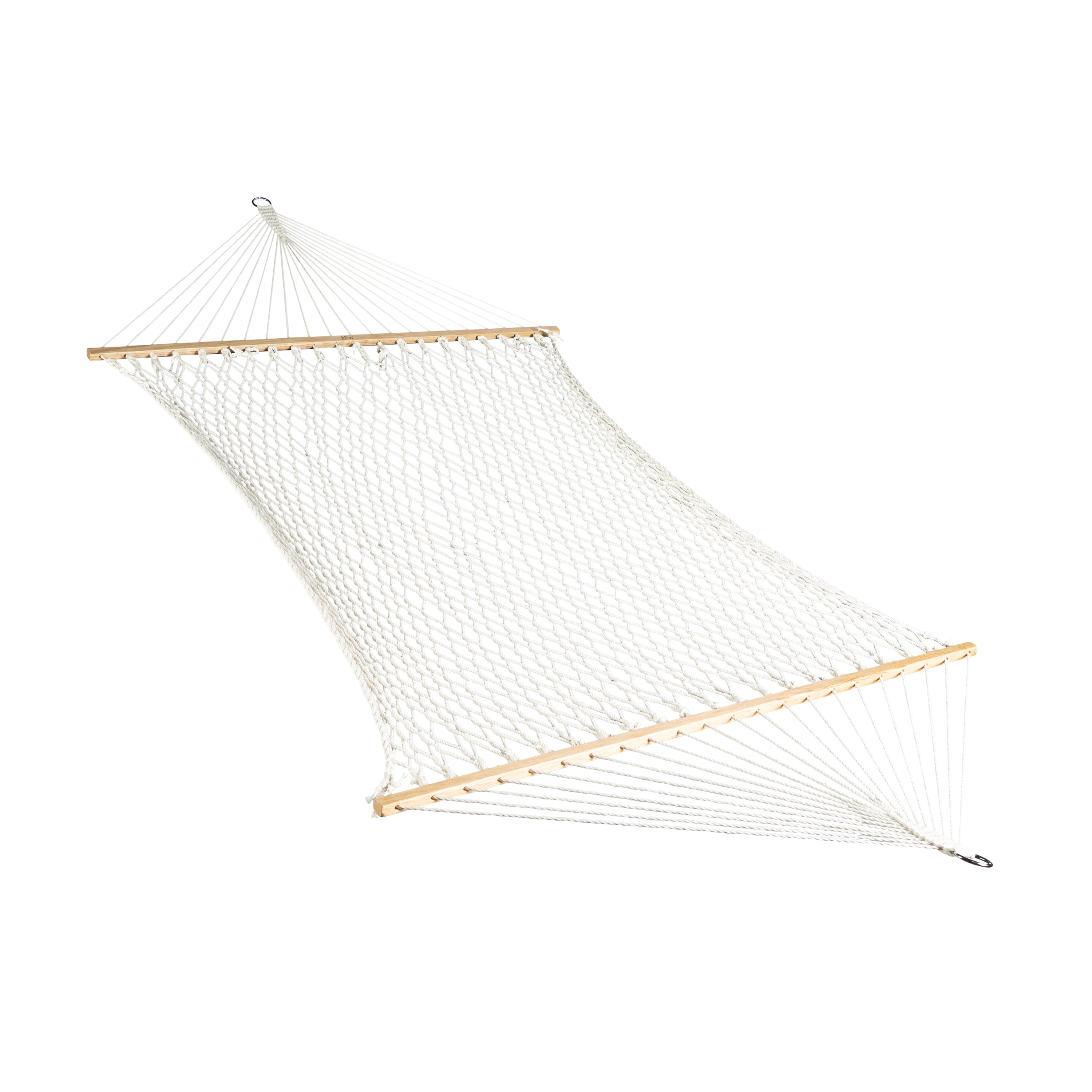Bliss Hammocks Cotton Rope Hammock W/ Spreader Bar, 60-in. Wide, 450 lb. Capacity - White