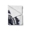 thumbnail image 2 of Compass Soft Flannel Fleece Throw Blanket, All Seeing Eye Compass with Directions Occultism Art Illustration, Cozy Plush for Indoor and Outdoor Use, 60" x 80", Dark Blue and White, by Ambesonne, 2 of 6