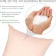 thumbnail image 7 of 20" x 20" Throw Pillow – Cream Peach: 1 PCS Luxurious Premium Microbead Pillow With 85/15 Nylon/Spandex Fabric. Forever Fluffy, Outstanding Beauty & Support. Silky, Soft & Beyond Comfortable, 7 of 7
