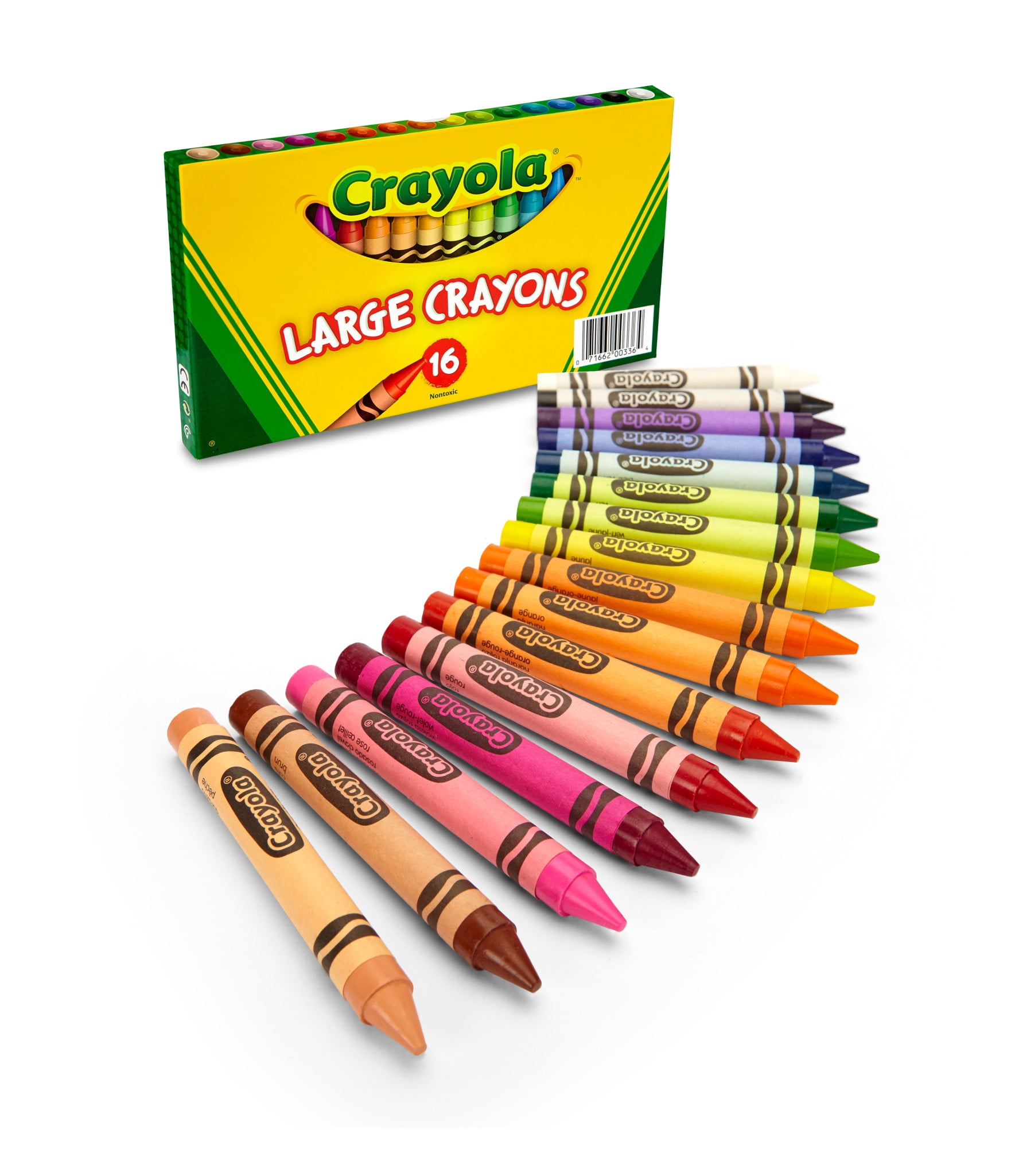 Crayola Ultra-Clean Washable Large Crayons - 16 / Box - ICC Business  Products