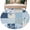 Blue, variant on Boho Spring Floral 2'x6' Runner Rugs for Hallway Kitchen Bedside Non Slip Washable, Vintage Flowers Patchwork Plaid Pink Entryway Rug Runners with Rubber Backing, Long Carpet Runner for Laundry Room