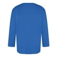 thumbnail image 3 of Camisas de Manga Larga para Hombres Imprimir Casual Cuello Redondo Blusa de Manga Corta, Camisas de Lino para Hombres, 3 of 4