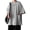 Grey, variant on sunsanly Summer Men T-shirt Round Neck Loose Mid Length Solid Color Plus Size Pockets Half Sleeves Streetwear Outdoor Top