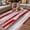 Red, variant on Yellow Gray Stripes Outdoor Rug for Patio/Deck/Porch, Non-Slip Large Area Rug 5 x 8 Ft, Watercolor Modern Abstract Minimalist Indoor Outdoor Rugs Washable Area Rugs, Camping Rug Carpet Runner