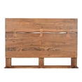 thumbnail image 4 of Taran Designs Oliver Live Edge Solid Wood Queen Panel Bed in Brown, 4 of 6