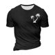 thumbnail image 3 of Men's T-shirt T-shirts Graphic Text Pool3D Printing Street Casual Short Sleeve Printed Clothing Basic3XL, 3 of 4