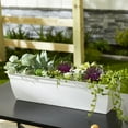 thumbnail image 2 of The HC Companies 24" Eclipse Window Flower Box with Removable Saucer, White, 2 of 11