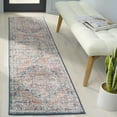 thumbnail image 2 of SAFAVIEH Vintage Tabriz Abagail Medallion Runner Rug, Blue/Rust, 2' x 8', 2 of 10