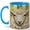 Blue, variant on Jeweled Sheep Coffee Mug, Farm Animal Mug, Ceramic 11 oz