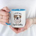 thumbnail image 3 of CafePress - I Love My English Bulldog Mug Mugs - 11 oz Ceramic Mug - Novelty Coffee Tea Cup, 3 of 3