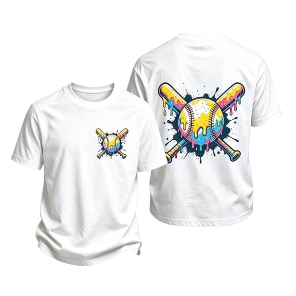Bobifish Little Boys T Shirt With Baseball Print Short Sleeve Summer Basic Tee Shirt Children Boys Active T-Shirt