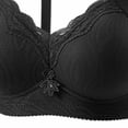 thumbnail image 4 of Njagoc3 Wireless Bras for Women Plus Size Lace Thin Adjustable Gathered Everyday Comfortable Support Bra, 4 of 5