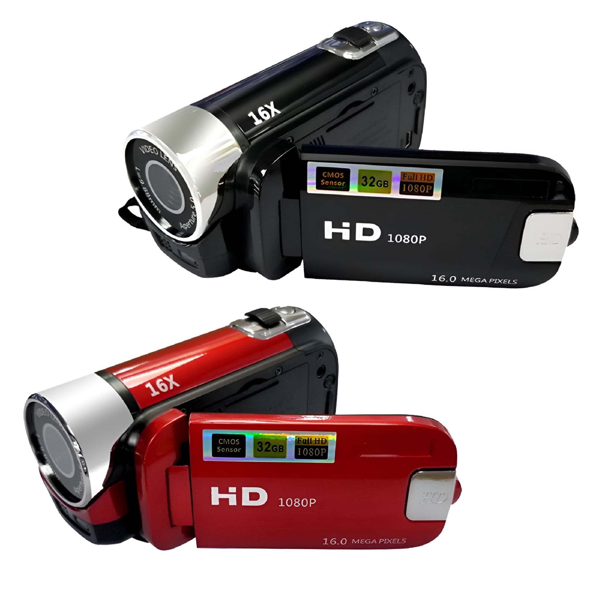 GJX 1080P HD Camcorder Digital Video Camera TFT LCD 24MP 16X Zoom DV AV Night Vision