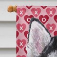 thumbnail image 3 of Alaskan Malamute Hearts Love and Valentines Day House Flag, 3 of 4