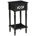 thumbnail image 3 of Convenience Concepts French Country Khloe Deluxe 1 Drawer Accent Table with Shelf, Black, 3 of 8