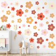 thumbnail image 1 of 12 Hojas De Pegatinas De Pared De Flores, Lindas Y Coloridas Pegatinas De Pared Florales, Pegatinas De Vinilo Para Despegar Y Pegar, Pegatinas De Pared Y2K Preppy Hippie, Decoración Estética Para Niña, 1 of 5
