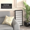 thumbnail image 5 of Red Lantern 3 ft. Short Window Pane Shoji Screen - Black - 3 Panels, 5 of 7