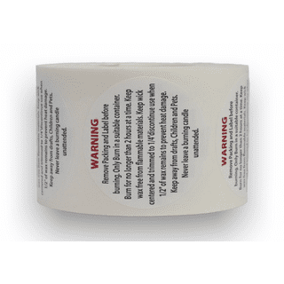 Candle Warning Labels - Pack of 54 – LiveMoor