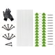 thumbnail image 3 of Juego de neumáticos para invernadero, neumáticos de jardín flexibles, soporte para plantas, estacas de jardín, red Juego de 18 aros., 3 of 5