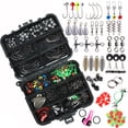 thumbnail image 6 of 376pcs Fishing Tackle Kit with Hooks Weights Beads Swivels - Stainless Steel Saltwater Accessories, Night Luminous Beads, Compact Organizer Box for Freshwater & Ocean Fishing Gear, 6 of 9