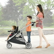 Chicco BravoFor2 Standing/Sitting Double Stroller - Iron (Black/Grey), New