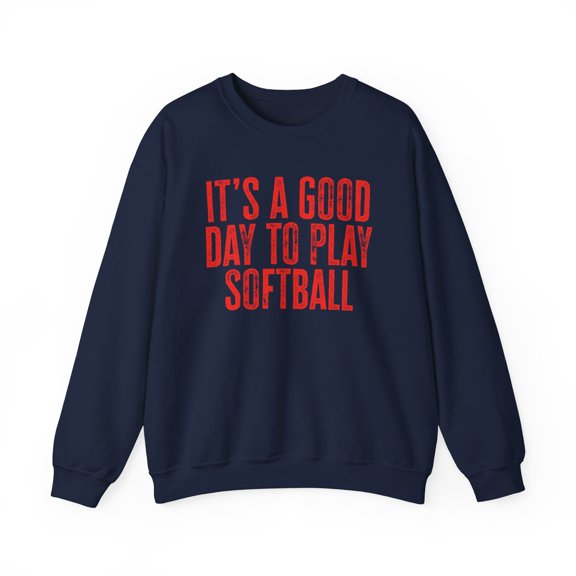 Softball Sweatshirt Gifts Crew Neck Shirt Long Sleeve Unisex