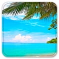 thumbnail image 2 of Vinyl Drink Coasters - Set of 4 - Blue Water Beach, 2 of 3