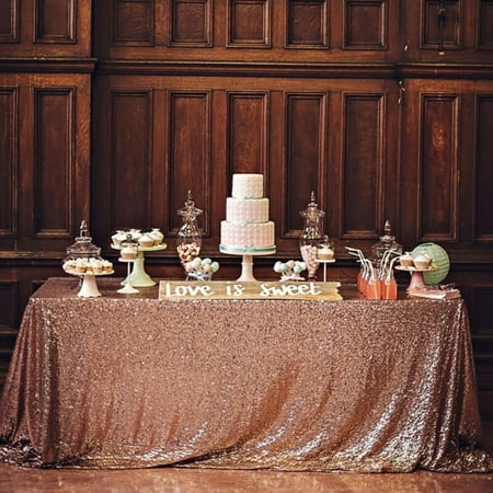

Sequin Glitter Tablecloth Rectangle Table Cloth Cover For Banquet Party Wedding