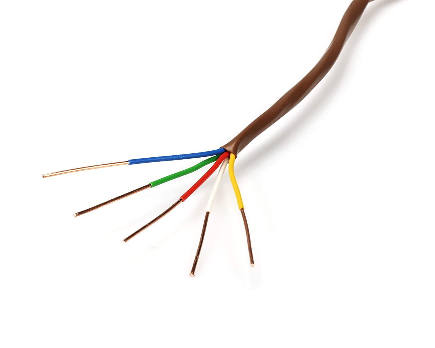250 FT 18 AWG GA 5 Conductor Cable Thermostat Control White Wire Solid Copper UL Color Codes Control Cable PVC Jacket Residential and Commercial Thermostat 18-5 250 FT 18 AWG GA 5 Conductor Cable Thermostat Control White Wire Solid Copper UL Color Codes Control Cable PVC Jacket Residential and Commercial Thermostat 18-5