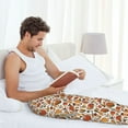 thumbnail image 5 of Salouo Thanksgiving with Food Print Pajama Pants for Men, Lounge Pants Elastic Waistband Casual Men's sleepwear Loungewear Sleep Pajama Pant -Large, 5 of 7