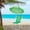 Green, variant on WoofPaw Portable Beach Chair with Umbrella for Adults, High Back Camping Armchair Folding Shade Sand Chair Compact Lawn Chairs for Outdoor Fishing, Hiking, Concert, Patio, Backyard 265 lbs Mint Green