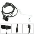 thumbnail image 3 of Talkie Headphone, Two Way  Earpiece Action Throat Mic Headset Practical And Dependable  For  For Most People, 3 of 8