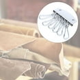 thumbnail image 3 of De Llaves Cartera Bolsa De Cuero Hardware Llavero Organizador Titular 6 Ganchos Clip De Cierre, 3 of 7