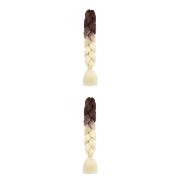 Soidarity Cabello trenzado sintético, trenzas impresionantes, extensiones de cabello trenzado sin esfuerzo, cabello trenzado Jumbo B39 B39 2Conjunto