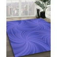 thumbnail image 3 of Ahgly Company Machine Washable Indoor Rectangle Transitional Light Slate Blue Area Rugs, 2' x 4', 3 of 7