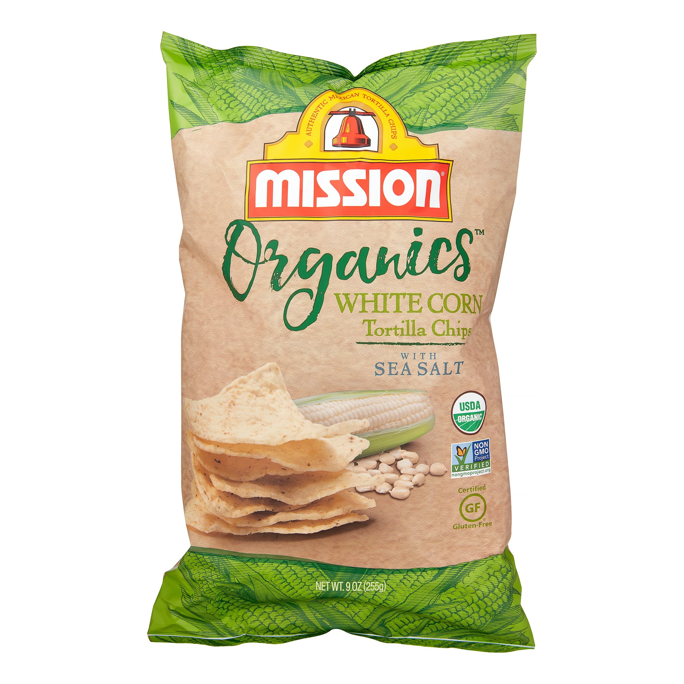 Mission Chips Organic, White, 9 Oz