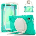 thumbnail image 1 of Funda para Samsung Galaxy Tab A11 de 8,7 pulgadas (2025) y Galaxy Tab A9 de 8,7 pulgadas (2023), funda de silicona resistente con asa, soporte de 360 ​​grados, correa y soporte para S Pen., 1 of 9