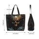 thumbnail image 5 of Balery Vintage Ornate Skull Bolsa Tote Estilo Estético con Cremalleras, Bolsa de Hombro, Bolsa de Compras Grande y Plegable, 5 of 8