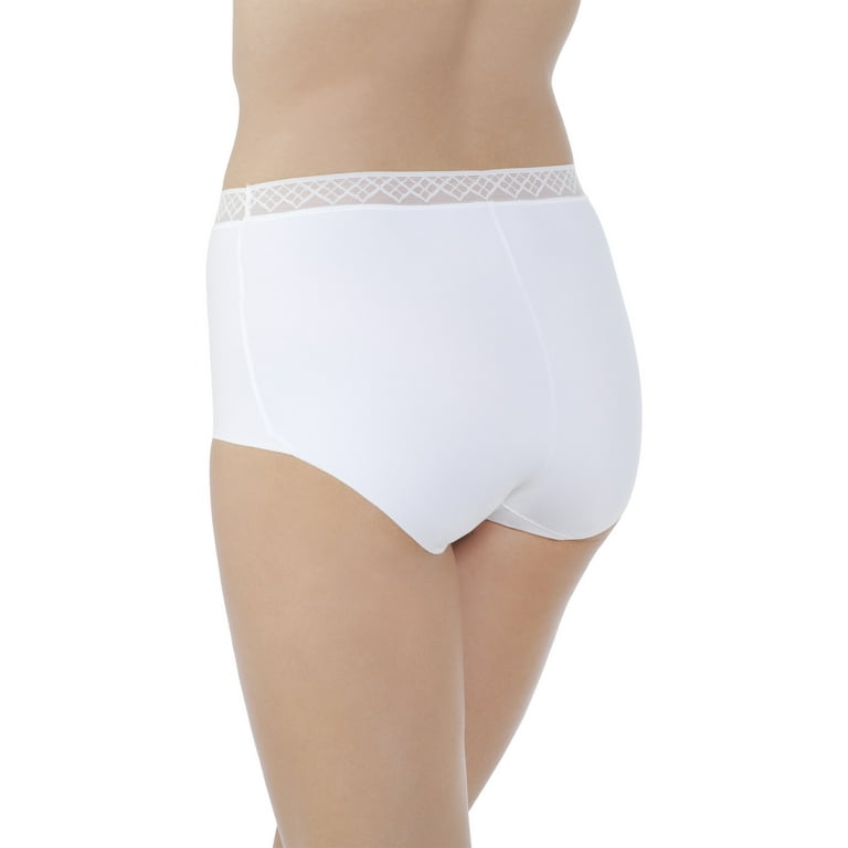 Women's Vassarette 13383 Invisibly Smooth Brief Panty (Walnut 3X) 