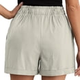 thumbnail image 4 of Seductiva Shorts for Women Womens Casual Wide Leg Shorts Drawstring Elastic Waist Summer Trendy Trouser Short with Pockets Summer Shorts for Women, 4 of 4