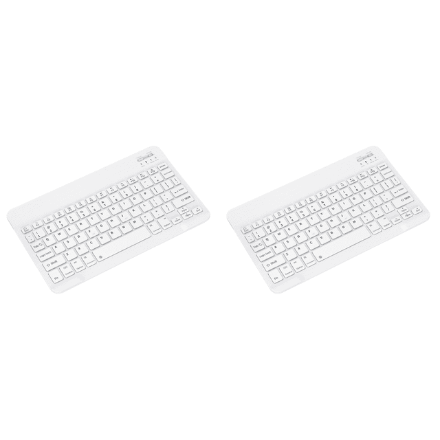 Teclado Inalámbrico Retroiluminado 7 Colores Recargable para IOS IPad () Blanco