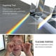 thumbnail image 2 of 4Pcs Clear Triangular Prism for Rainbow Lights Crystal Optical Prisms Glass Physics Teaching Refracted Light Spectrum, 2 of 5