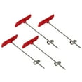 thumbnail image 6 of LOVERLYZ 4Pcs Stainless Steel Fruit Shape Spiral Coils Creative Modeling Cucumber Rotating Artistic Dish Cool Vegetable Cutter Carving Tool (Red), 6 of 8