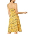 thumbnail image 3 of MODA NOVA Juniors Floral Twist Front Adjustable Strap Hidden Zipper Midi Dress, 3 of 8