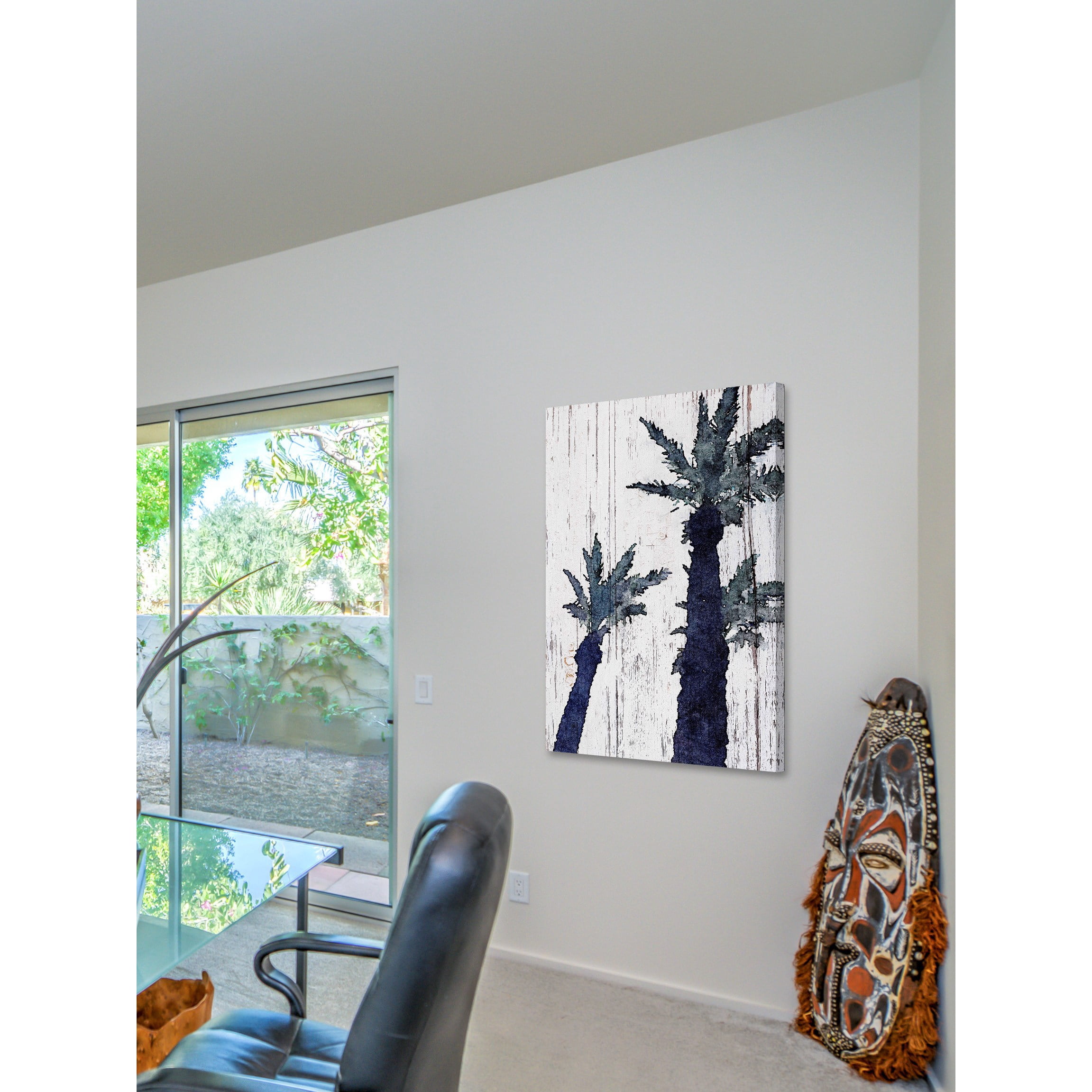 "Dark Palms" Painting Print on Wrapped Canvas